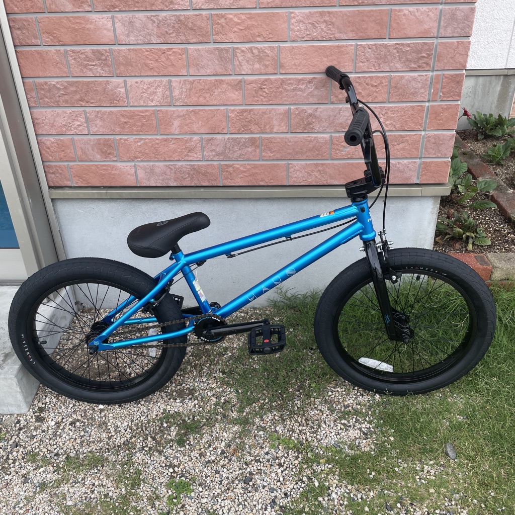 blue haro bmx bike